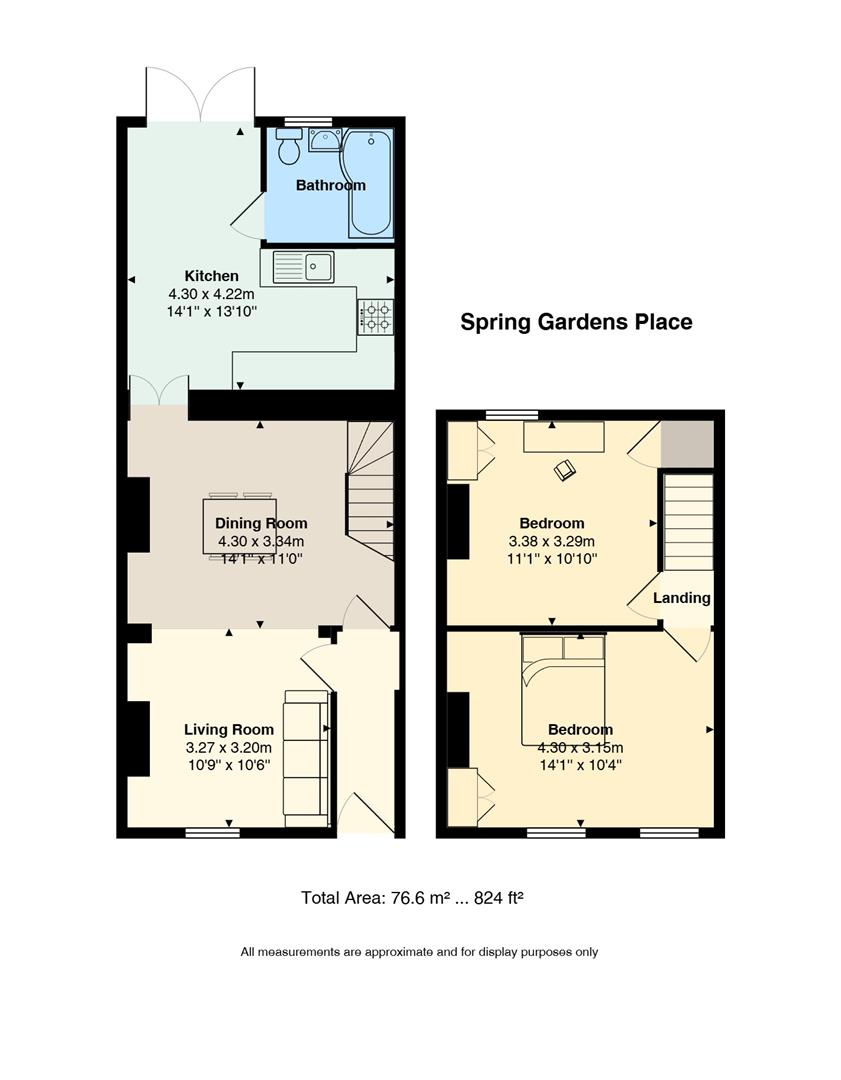 Floorplan for Spring Gardens Place, Adamsdown, Cardiff